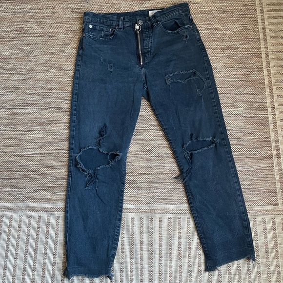 Pistola high rise black distressed denim jeans - Picture 1 of 7